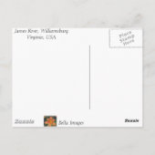 James River, Virginia, VS - briefkaart (Achterkant)