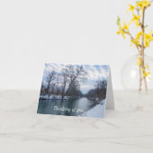 James River Winter Thinking of You Kaart (Gele Bloem)