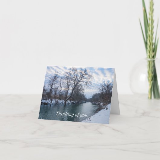 James River Winter Thinking of You Kaart (Voorkant)