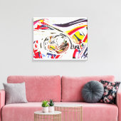 James Rosenquist - Na Berlijn V Canvas Afdruk (Insitu (Woonkamer))