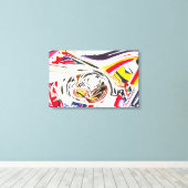James Rosenquist - Na Berlijn V Canvas Afdruk (Insitu (Houten vloer))