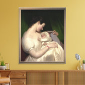 James Sant's vrouw Elizabeth met dochter Mary Canvas Afdruk (Insitu (Woonkamer))