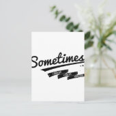 James - Soms Retro geïnspireerde teksten Briefkaart (Staand voorkant)