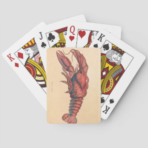 James Sowerby  gekartelde kreeft   Pokerkaarten