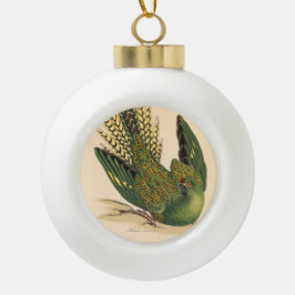 James Sowerby Ground Parrot, Psittacus terrestris Keramische Bal Ornament