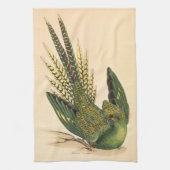 James Sowerby Ground Parrot, Psittacus terrestris Theedoek (Verticaal)