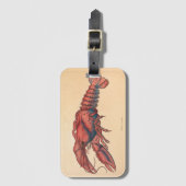 James Sowerby Serrated Lobster Bagagelabel (Voorkant (verticaal))