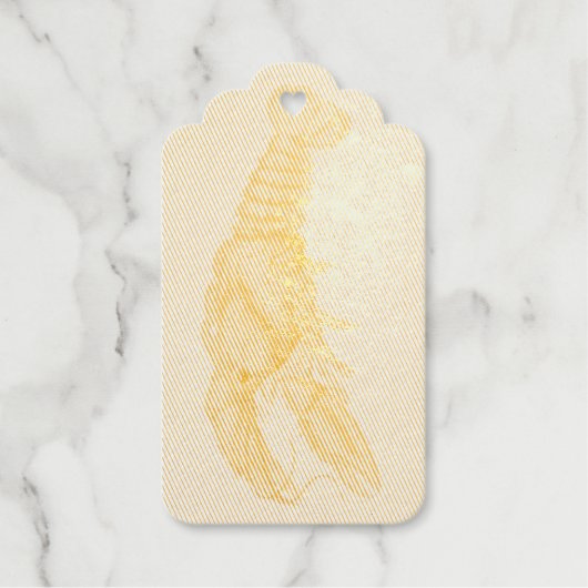 James Sowerby Serrated Lobster Cadeaulabels (Voorkant)