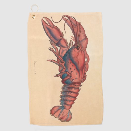 James Sowerby Serrated Lobster Golfhanddoek (Voorkant)