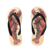James Sowerby Serrated Lobster Kinder Teenslippers (Voetbed)