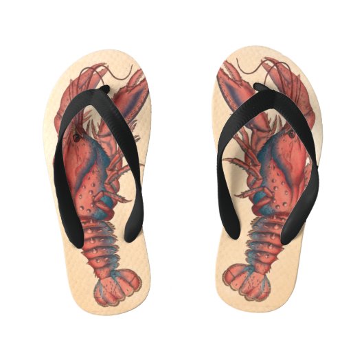 James Sowerby Serrated Lobster Kinder Teenslippers (Voetbed)