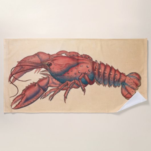 James Sowerby Serrated Lobster Strandlaken (Voorkant)