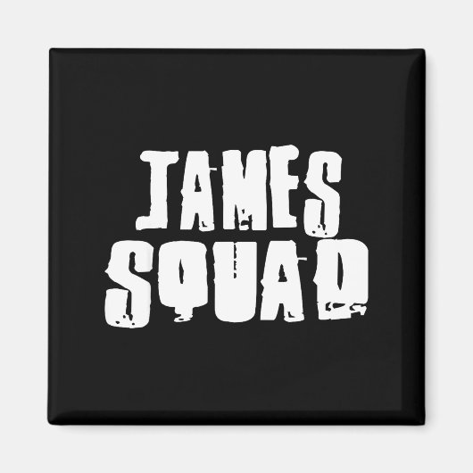 James Squad Naam Grappige James Magneet (Voorkant)