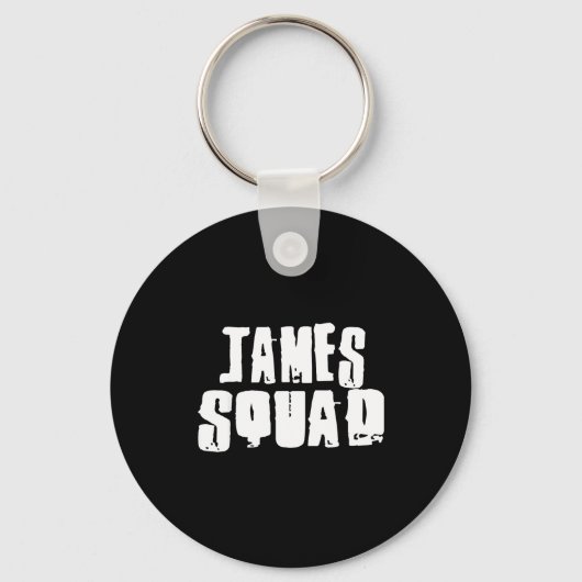 James Squad Naam Grappige James Sleutelhanger (Voorkant)