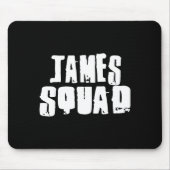 James Squad Name Funny James  Muismat (Voorkant)