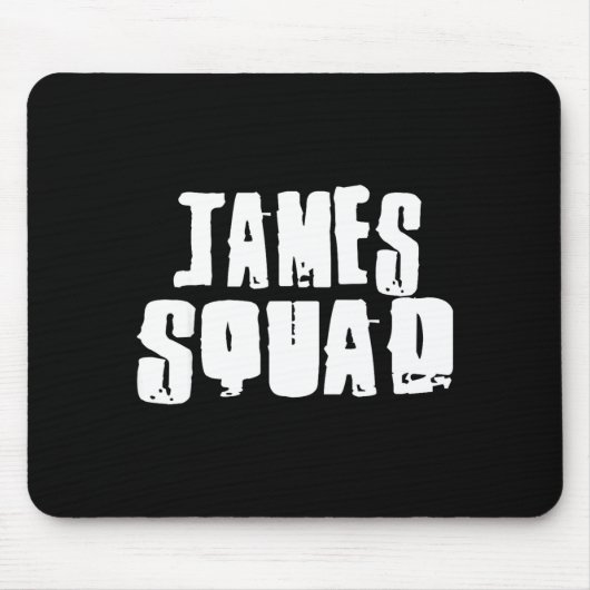 James Squad Name Funny James Muismat (Voorkant)