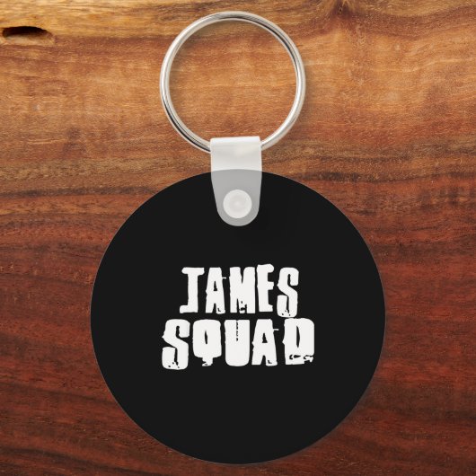 James Squad Name Funny James Sleutelhanger (Voorkant)
