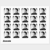 James Sylvester Scott Vierkante Sticker (Vel)