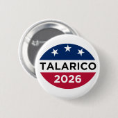 James Talarico 2026 Campagne Knop Ronde Button 5,7 Cm (Voorkant /achterkant)