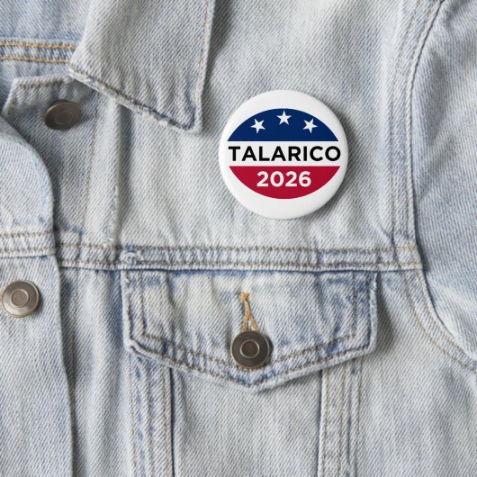 James Talarico 2026 Campagne Knop Ronde Button 5,7 Cm (In situ)
