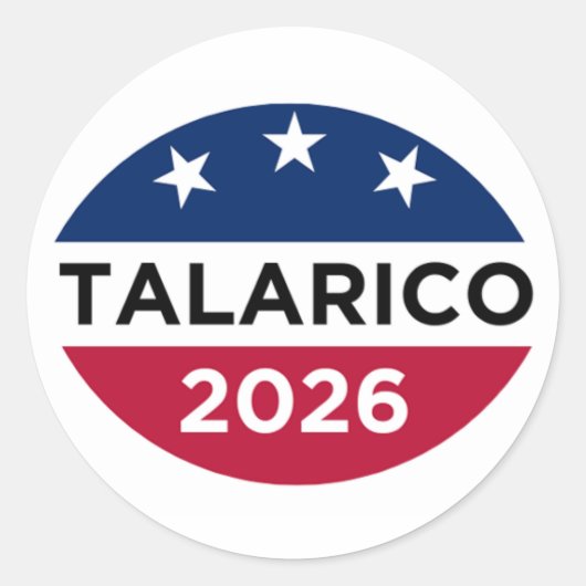 James Talarico 2026 Campagne Stickers (Voorkant)