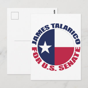 James Talarico voor de Amerikaanse Senaat Texas-vl Briefkaart