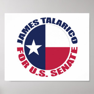 James Talarico voor de Amerikaanse Senaat Texas-vl Poster