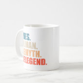 James The Man The Myth The Legend Koffiemok (Voorkant links)