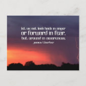 James Thurber Inspirerend citaat "Bewustzijn" Briefkaart (Voorkant)