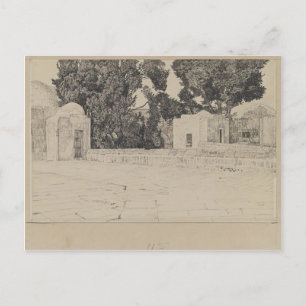 James Tissot: Achterkant van de moskee van Omar Briefkaart