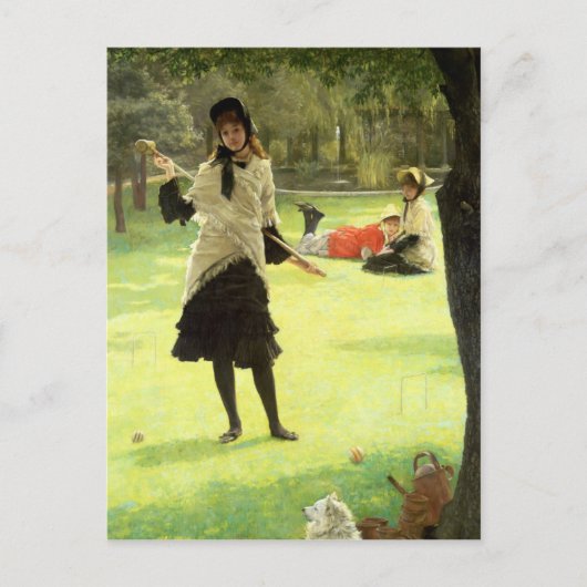James Tissot Croquet, c.1878 Briefkaart (Voorkant)