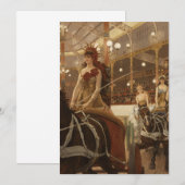 James Tissot - Dames in het Westen, dames en heren Kaart (Voorkant / Achterkant)