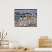 James Tissot - de ark passeert over de Jordaan Poster (Keuken)