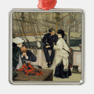 James Tissot   De kapitein en de staat, 1873 Metalen Ornament