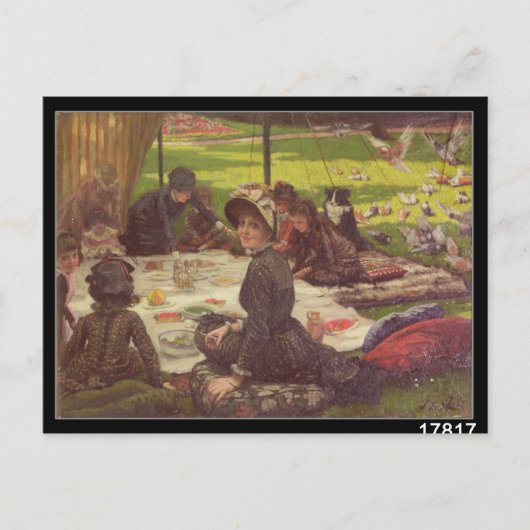 James Tissot | De picknick, c.1881-2 Briefkaart (Voorkant)