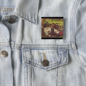 James Tissot | De picknick, c.1881-2 Vierkante Button 5,1 Cm (In situ)