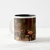 James Tissot | De terugkeer van de prodigal Son, 1 Tweekleurige Koffiemok (Voorkant links)