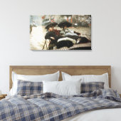 James Tissot de Theems Canvas Afdruk (Insitu (Slaapkamer))
