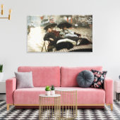 James Tissot de Theems Canvas Afdruk (Insitu (Woonkamer))