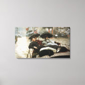  James Tissot de Theems Canvas Afdruk (Voorkant)