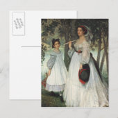 James Tissot | De twee zussen: Portret, 1863 Briefkaart (Voorkant / Achterkant)