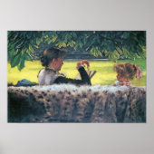 James Tissot - Een verhaal lezen Poster (Voorkant)