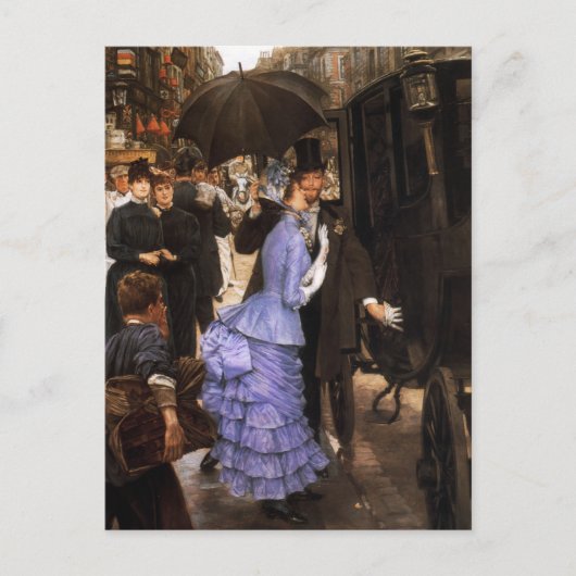 James Tissot Het bruidsmeisje Briefkaart (Voorkant)