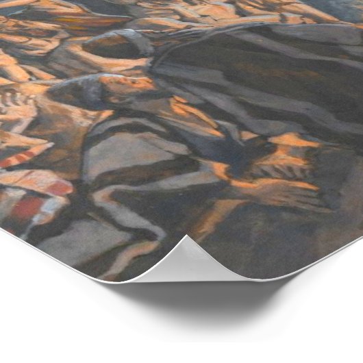 James Tissot is de engel en de herders Poster (Hoek)