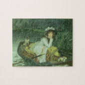 James Tissot | Jonge vrouw in een boot of reflecti Legpuzzel (Horizontaal)