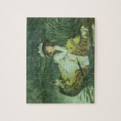 James Tissot | Jonge vrouw in een boot of reflecti Legpuzzel (Verticaal)