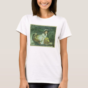 James Tissot Jonge vrouw in een boot of reflecti T-shirt