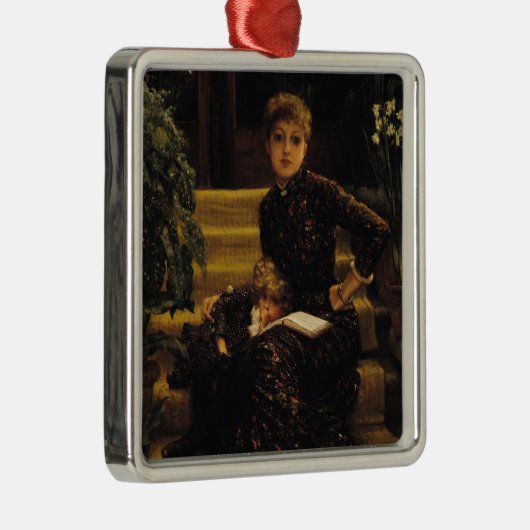 James Tissot | Moeder en kind of Ouderenzand Metalen Ornament (Rechts)