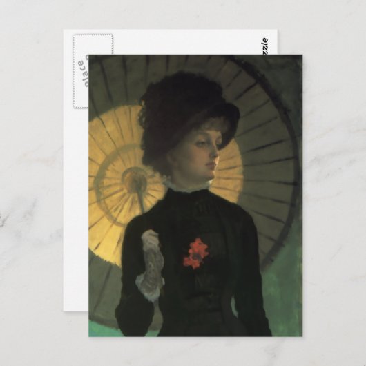 James Tissot Newton Parasol Briefkaart (Voorkant / Achterkant)
