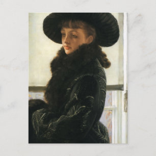 James Tissot-Portrait van Kathleen Newton Briefkaart